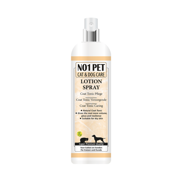 NO1 PET Coat Tonic - pflegendes Lotion Spray, gegen Hundegeruch, gegen Haarschuppen, Trockenshampoo