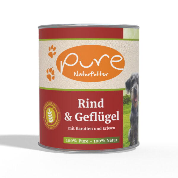 Hundemenü Rind & Geflügel